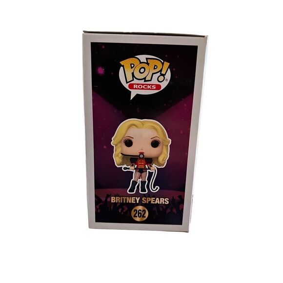 Funko Pop Rocks Britney Spears Circus Ringmaster 262 New in Box! - Picture 8 of 8